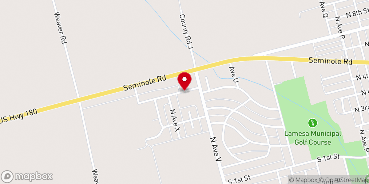Map showing location of Crestview Baptist Parsonage