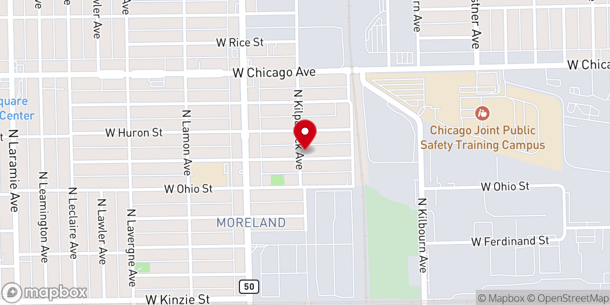 Map showing location of Greater Holy Temple Ministries