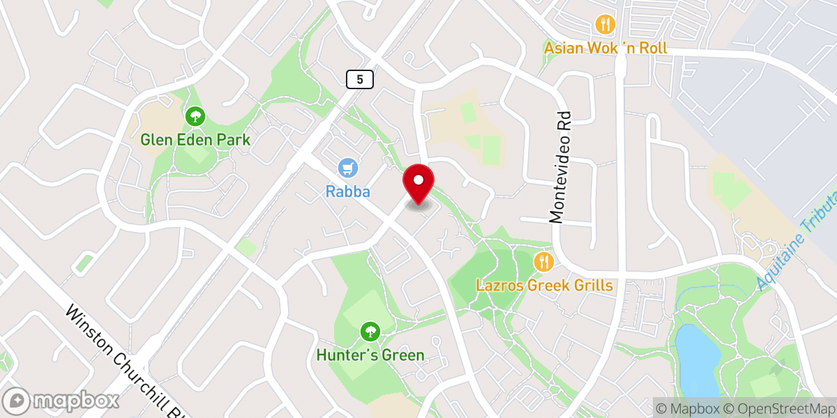 Map showing location of Meadowvale Bible Baptist Church