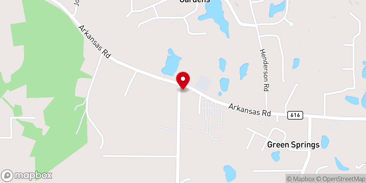 Map showing location of Yeager Methodist Protestant Church