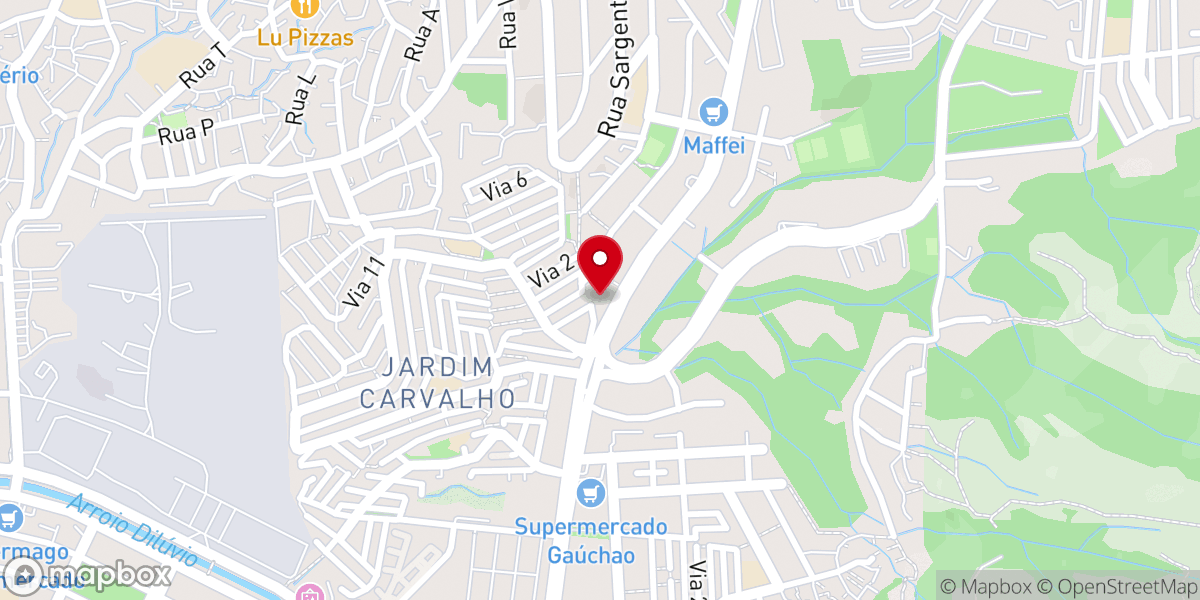 Map showing location of Igreja Batista Missionária em Porto Alegre