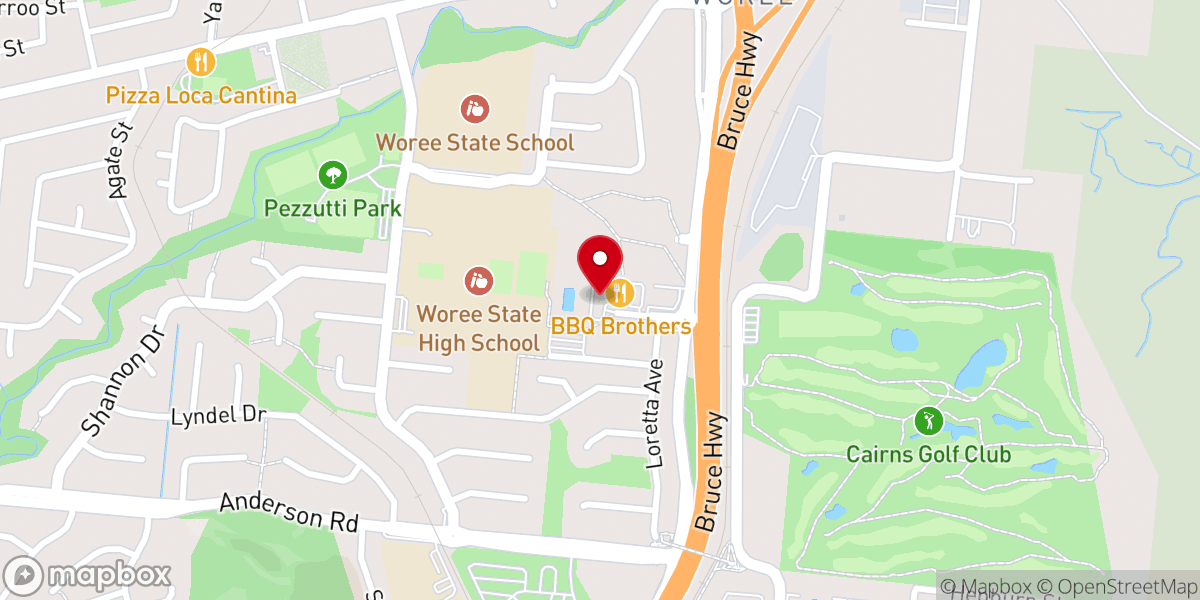 Map showing location of Cairns Family Church