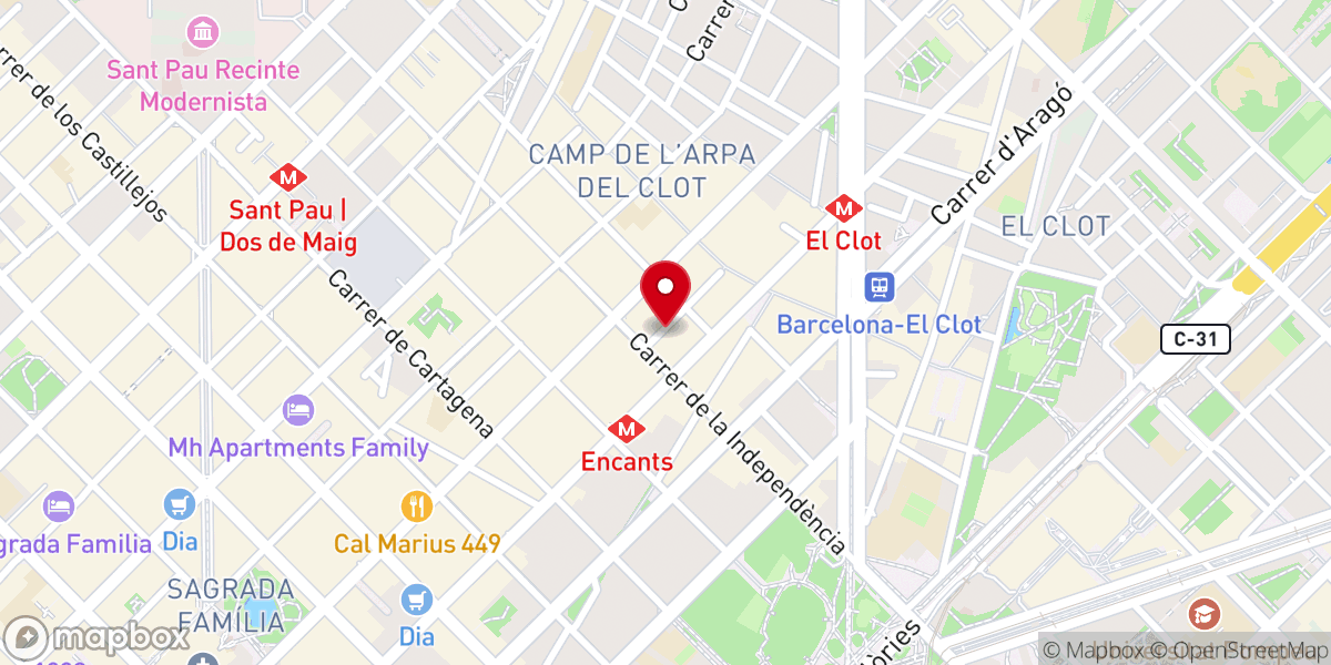 Map showing location of Iglesia Cristo Vive Hoy (Crist Viu Avui) - ICVH