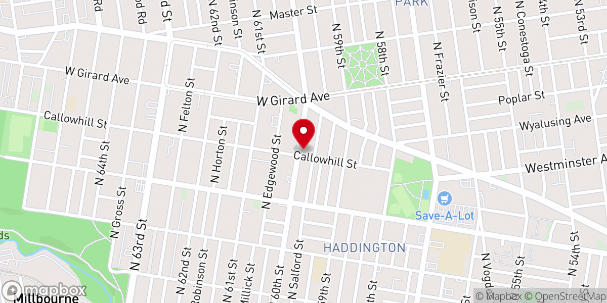 Map showing location of Christ Evangelical Baptist Church