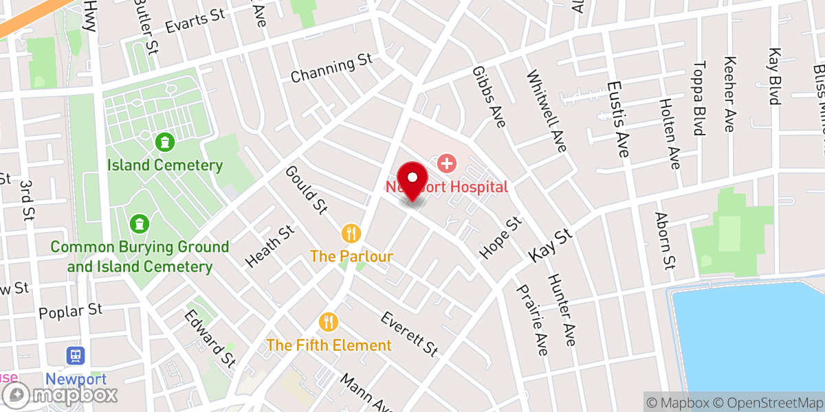 Map showing location of Cross Point Church