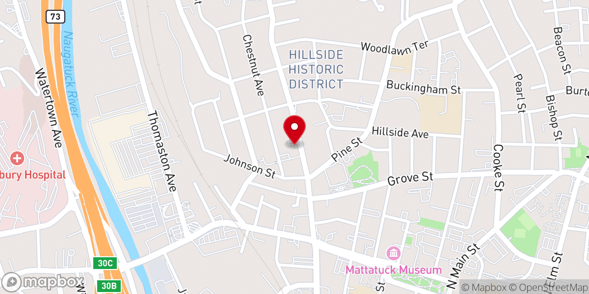 Map showing location of Church