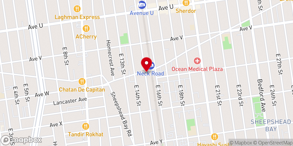 Map showing location of Brooklyn Christian Church