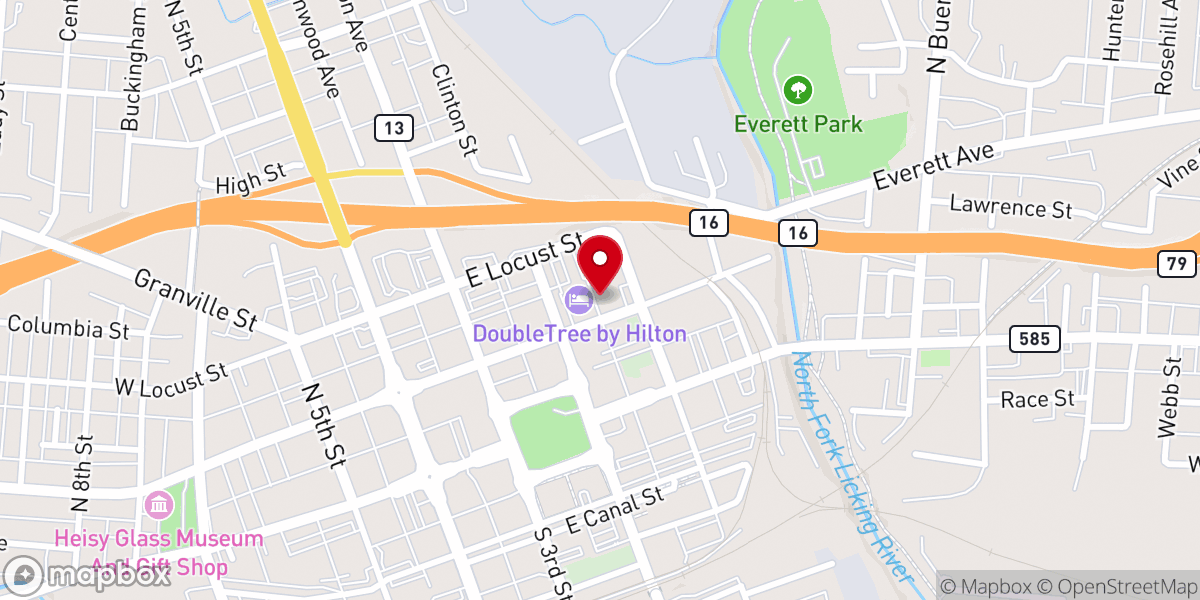 Map showing location of Trinity AME Church