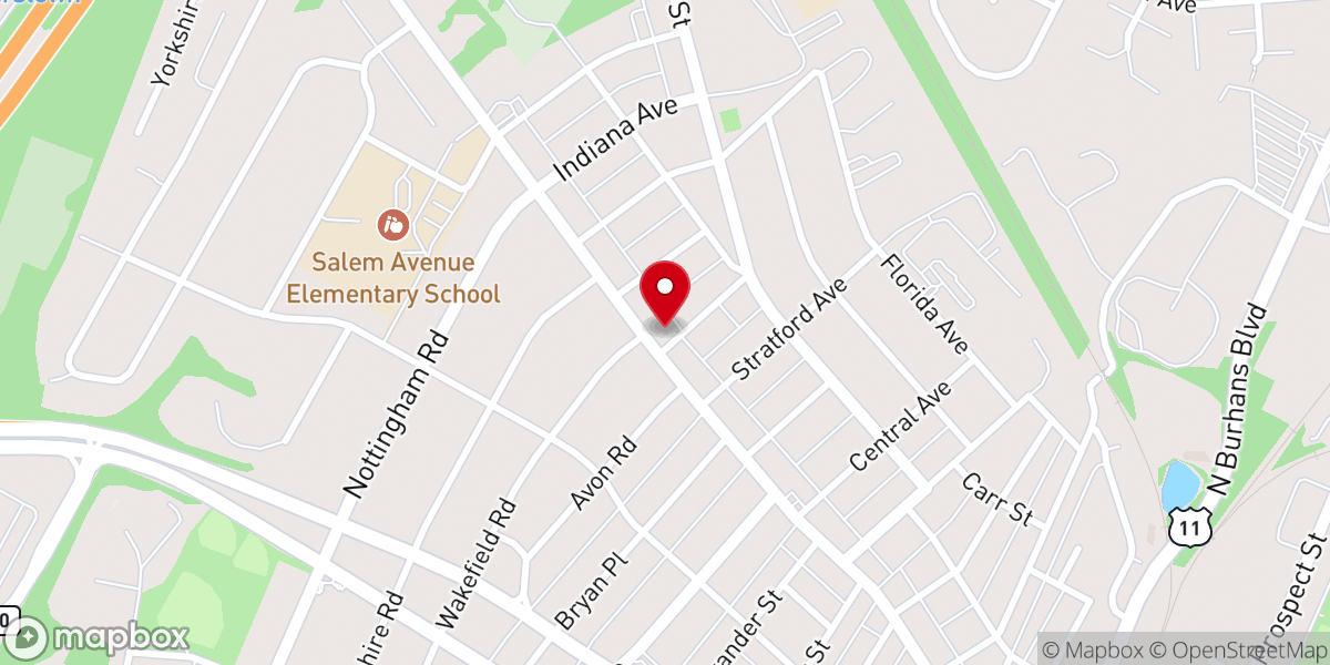 Map showing location of Healing Rooms of Hagerstown