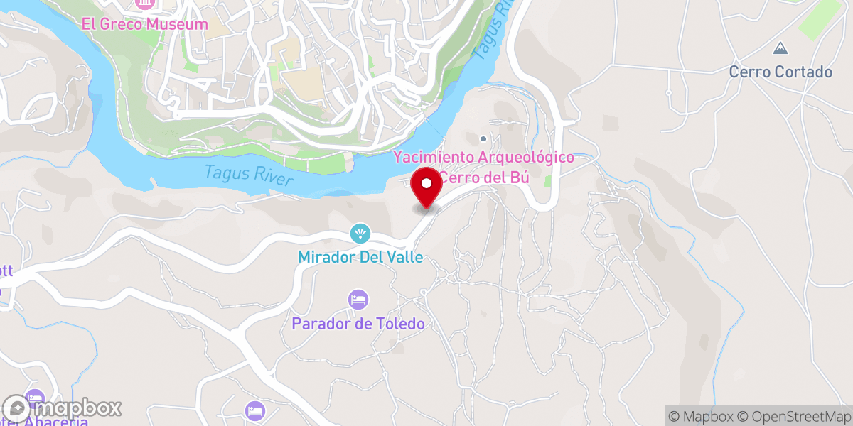 Map showing location of Ermita de la Virgen del Valle