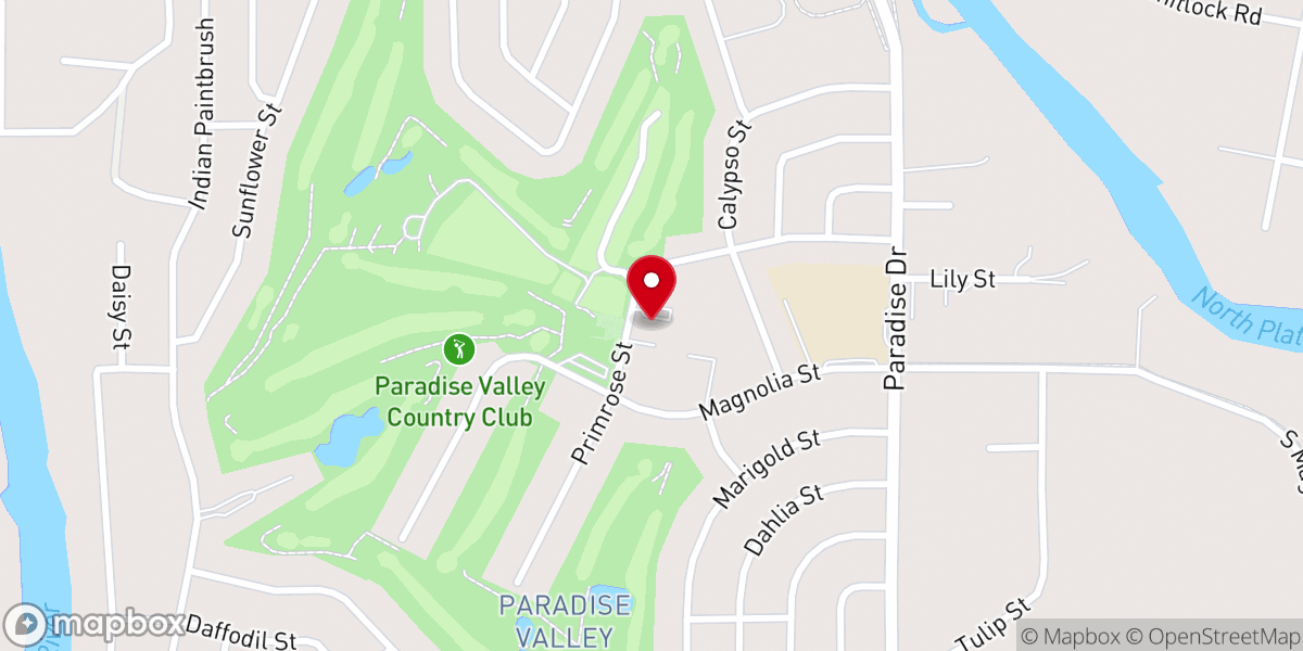 Map showing location of Good Shepherd Lutheran Church