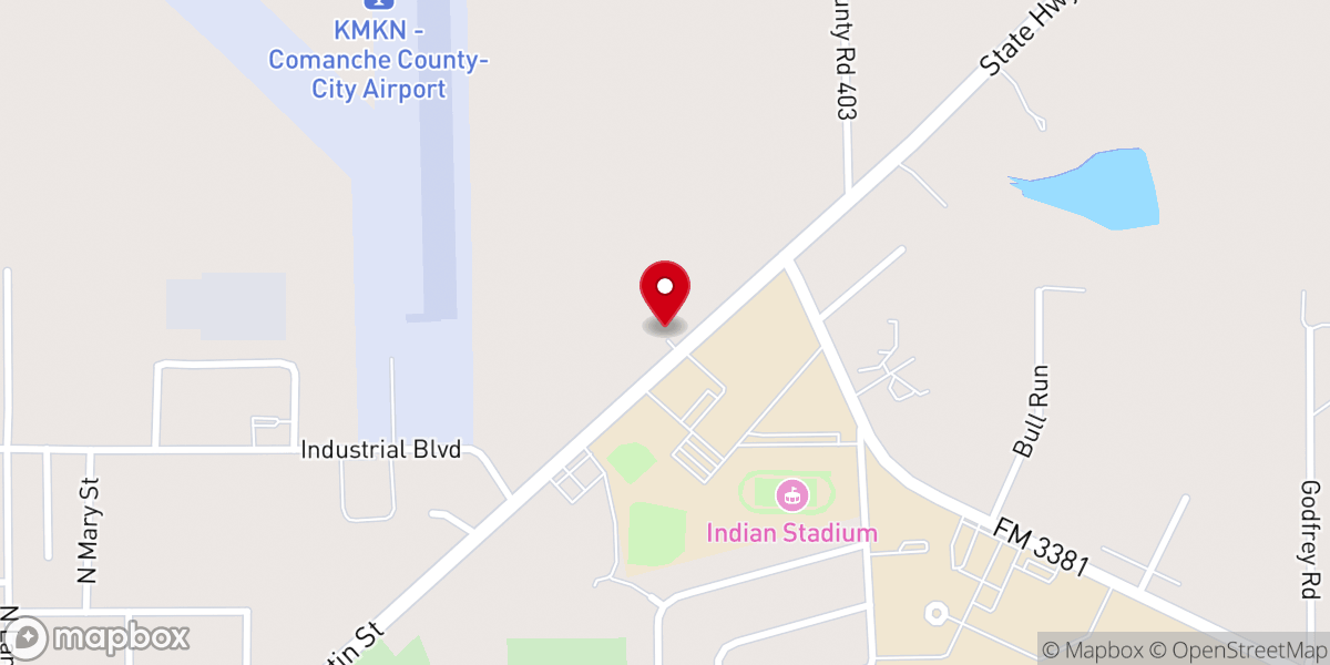 Map showing location of Pizza Pro / Partner's Grill