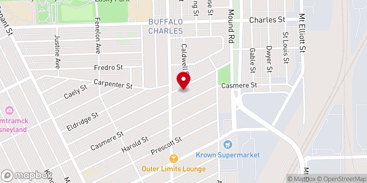 Map showing location of Church of God of Baldwin