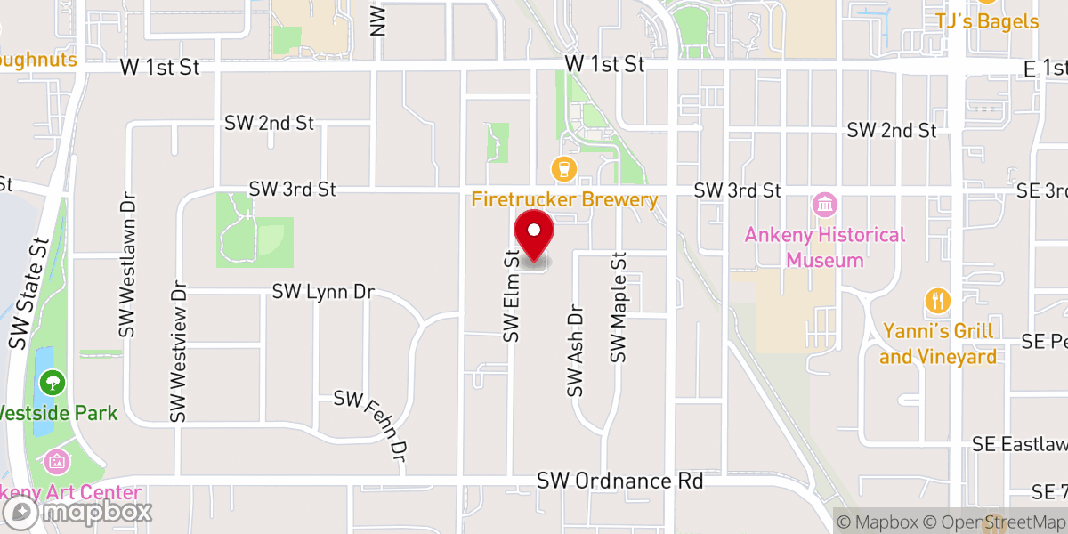 Map showing location of Official 116 Clique