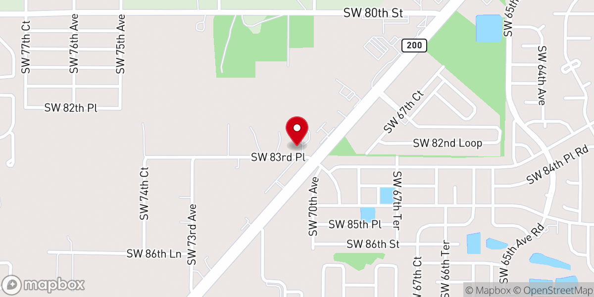 Map showing location of Joy Evangelical Lutheran Church