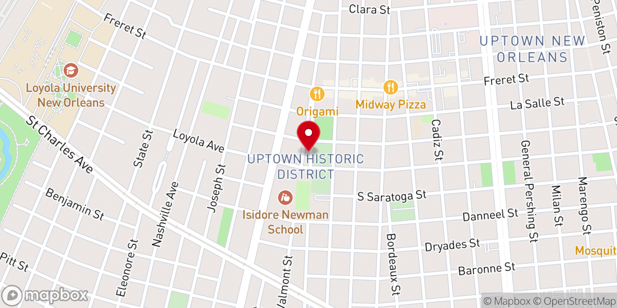 Map showing location of Gethsemane Church of God in Christ
