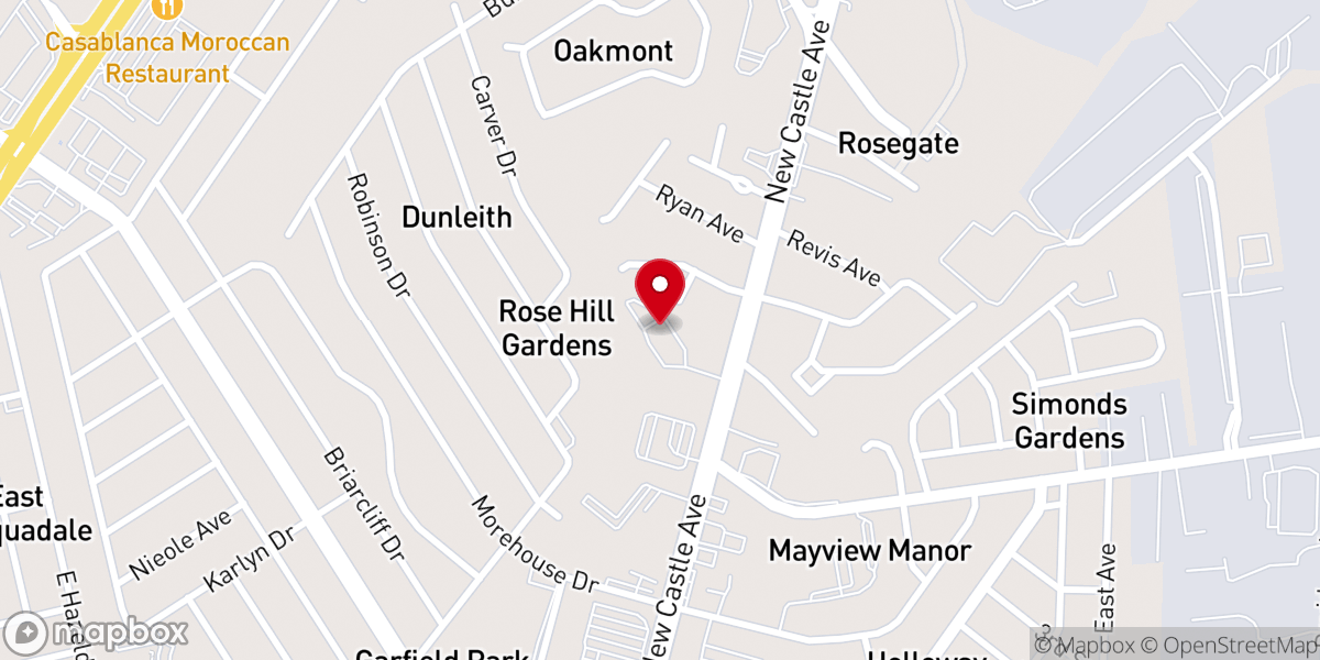 Map showing location of Mt Sinai Missionary Baptist Church