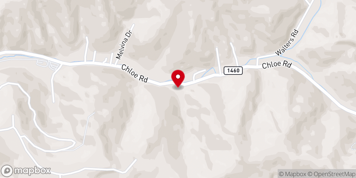 Map showing location of Pikeville Free Will Baptist Church