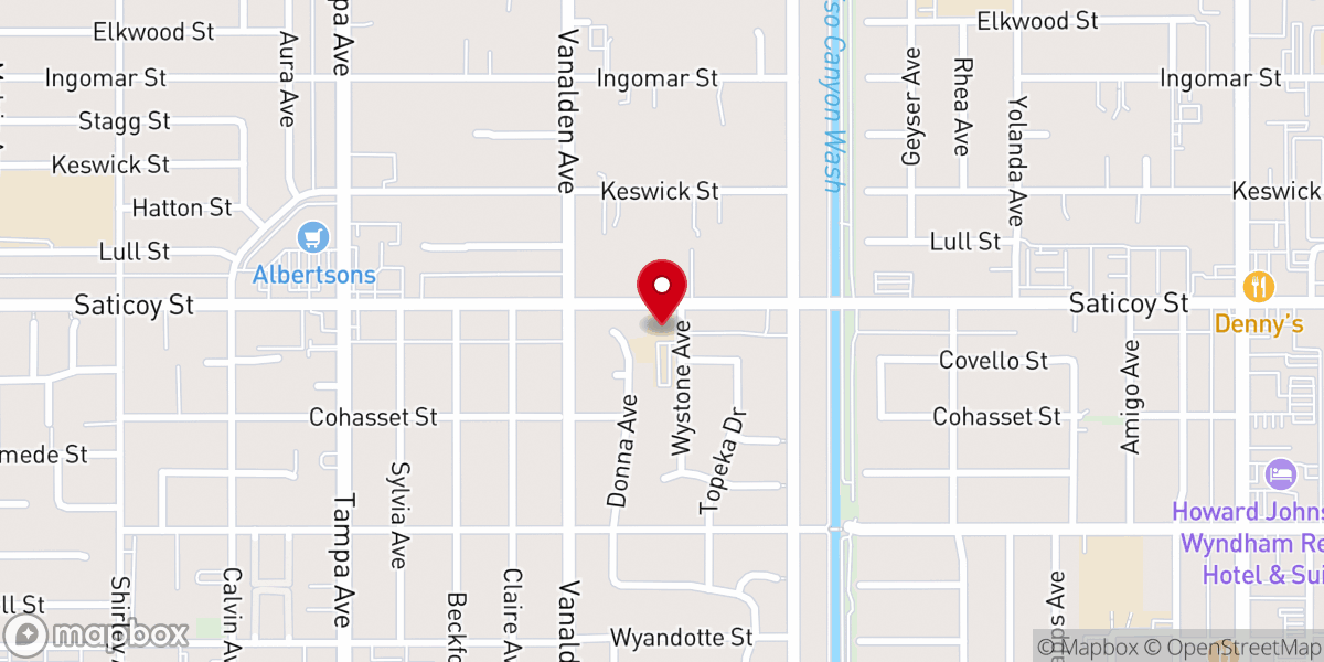 Map showing location of West Valley Community Church