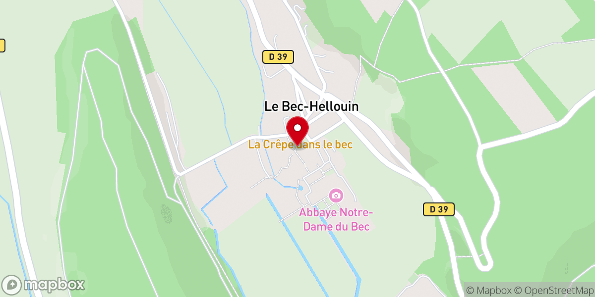 Map showing location of Abbaye Notre-Dame du Bec