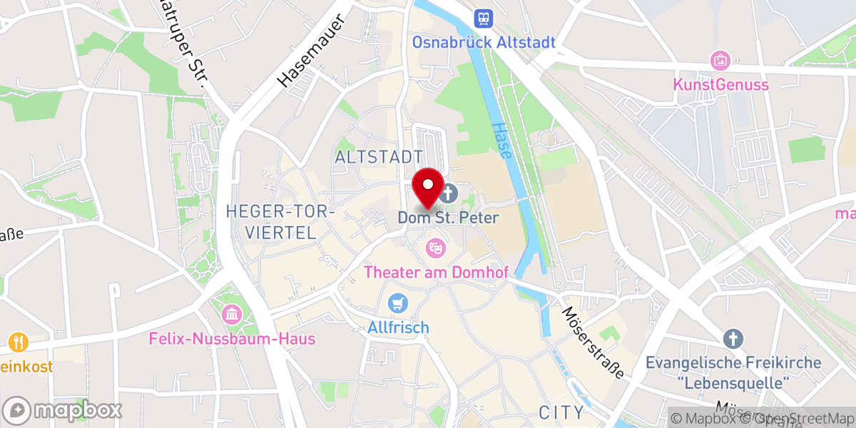 Map showing location of Forum am Dom