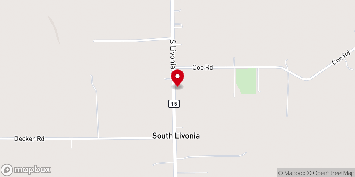 Map showing location of S Livonia UCC