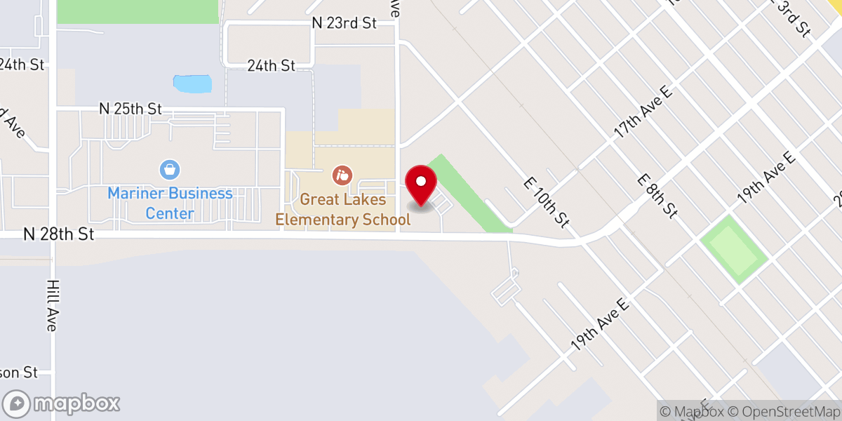 Map showing location of United Presbyterian Church
