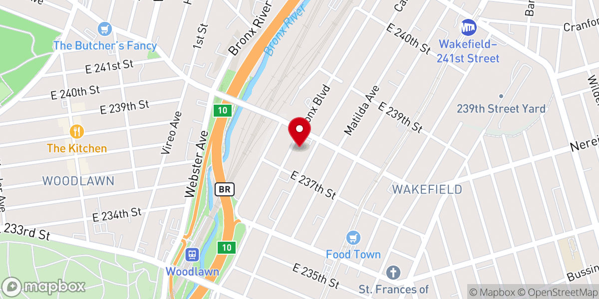 Map showing location of Project Renewal Ana's Place Shelter