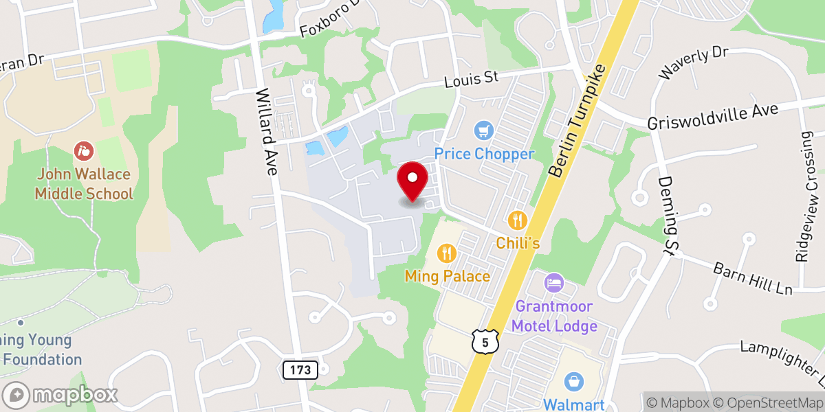 Map showing location of Newington KinderCare