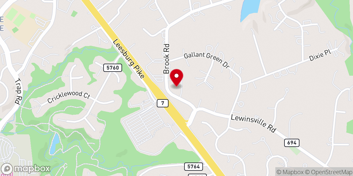 Map showing location of St Thomas Episcopal Church