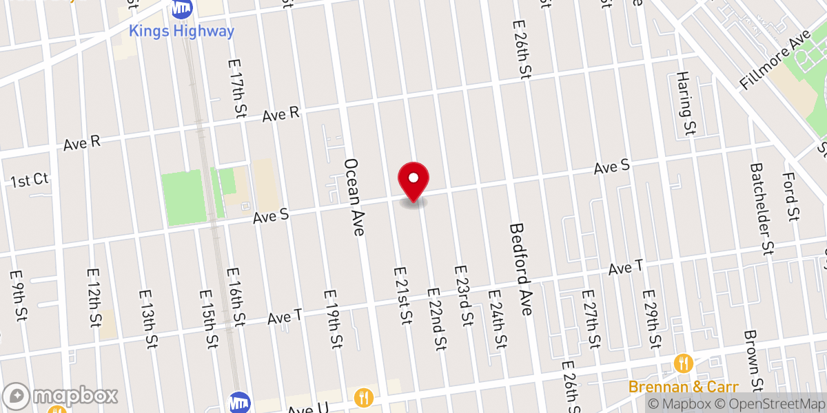 Map showing location of Agudath Yisroel of Madison
