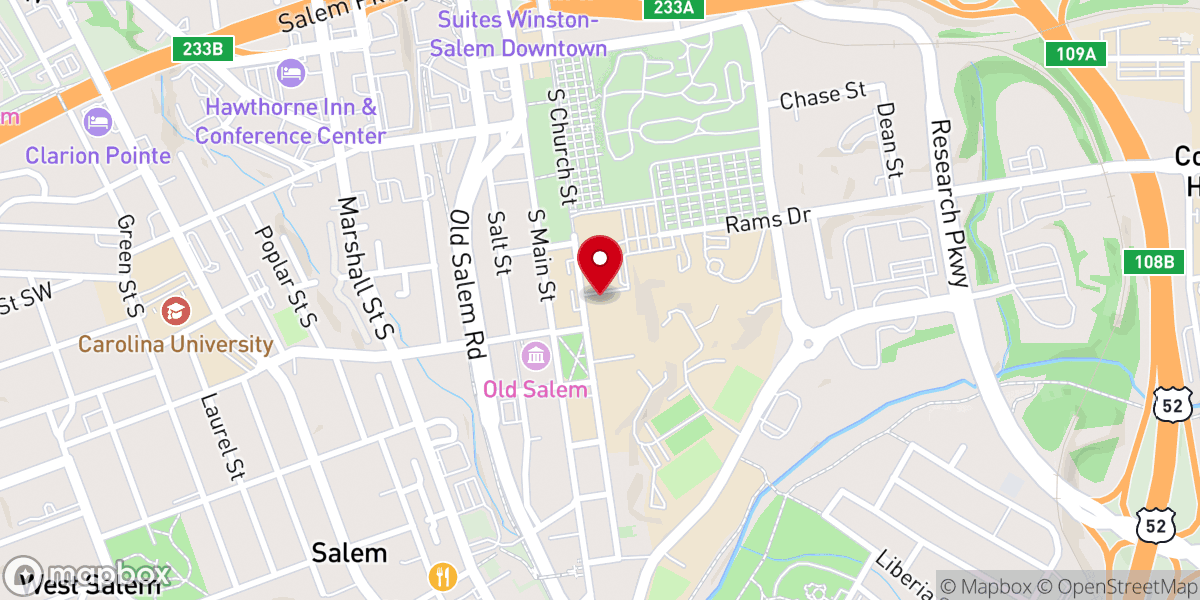 Map showing location of Home Moravian Church