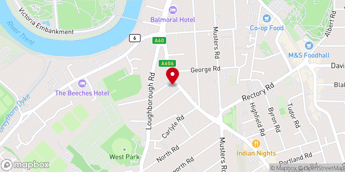 Map showing location of Church of the Holy Spirit