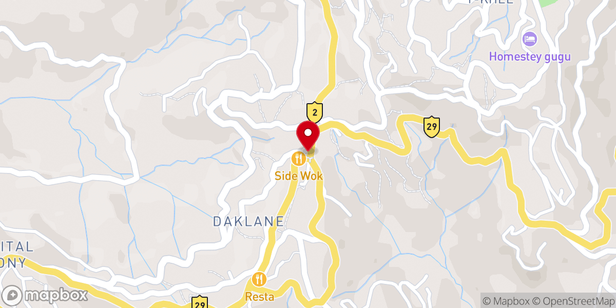 Map showing location of Mary Help of Christians