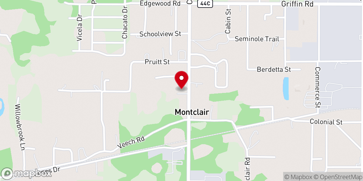 Map showing location of Christian Worship Center COGIC