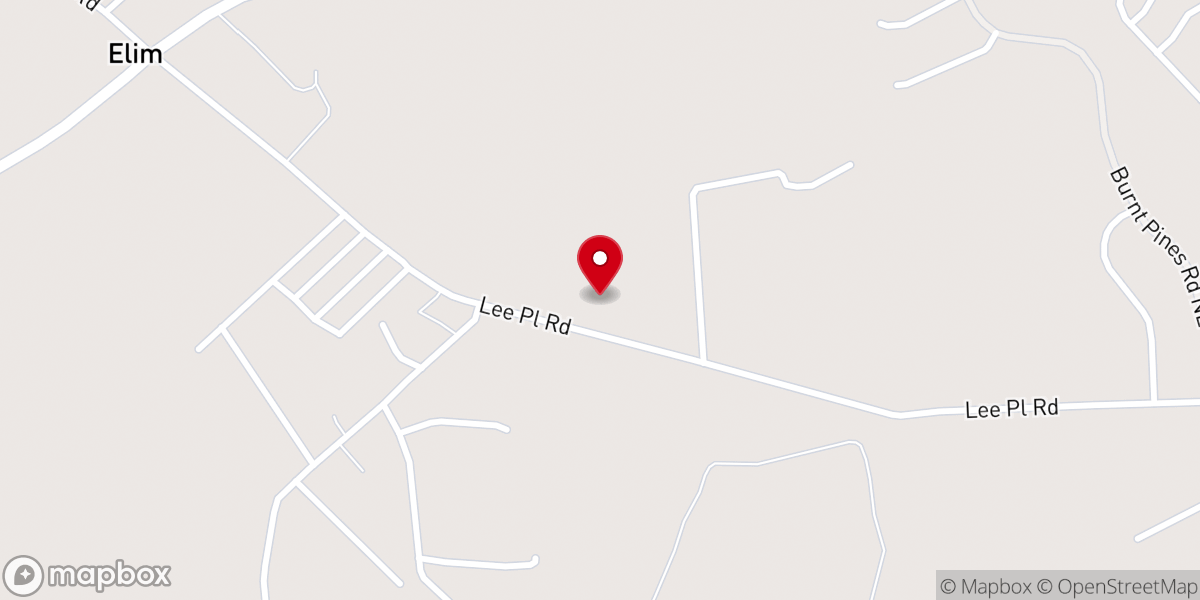 Map showing location of Trinity Baptist Church