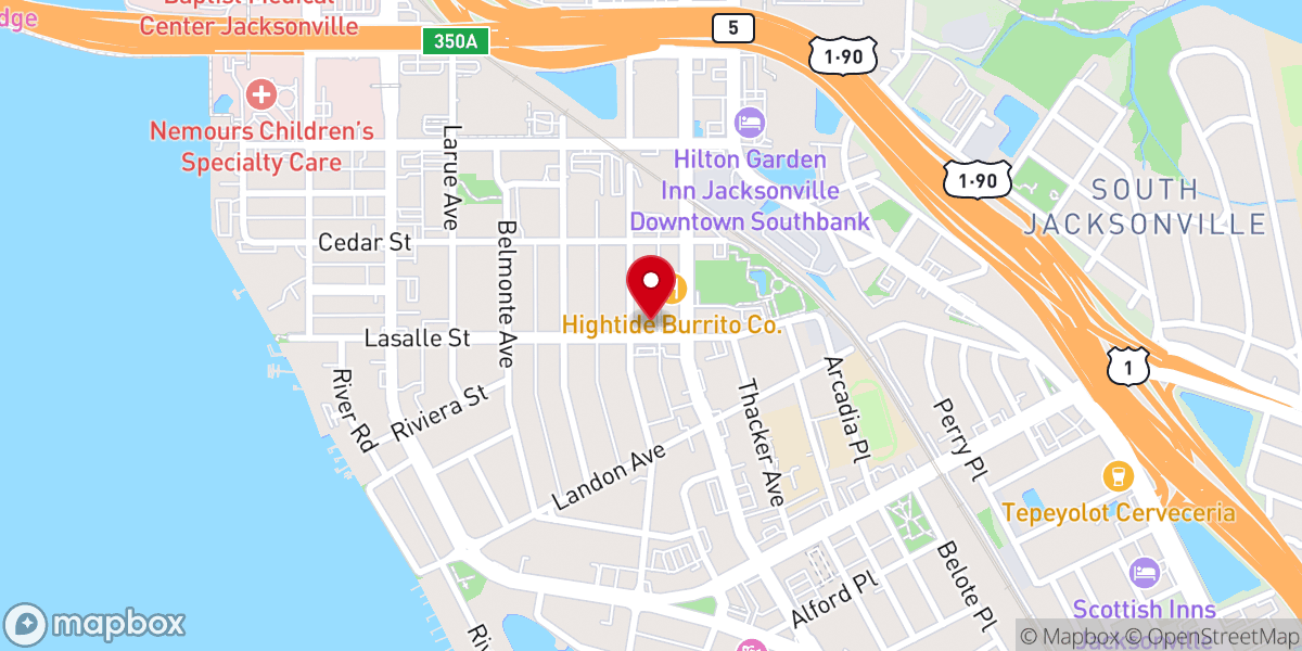 Map showing location of North East District United Methodist Church
