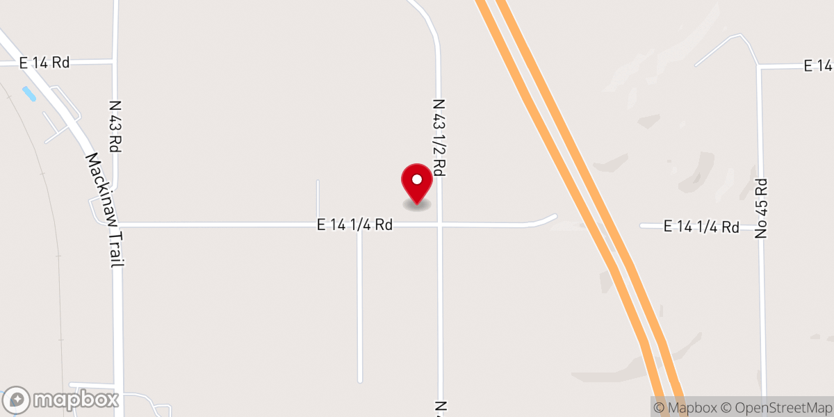 Map showing location of St Theresa's Catholic Church