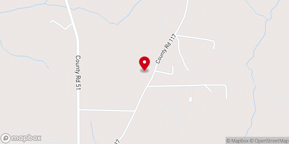 Map showing location of Wright Will Church