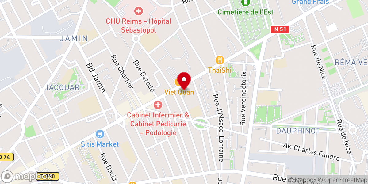 Map showing location of Église Saint-Jean-Baptiste-de-La-Salle