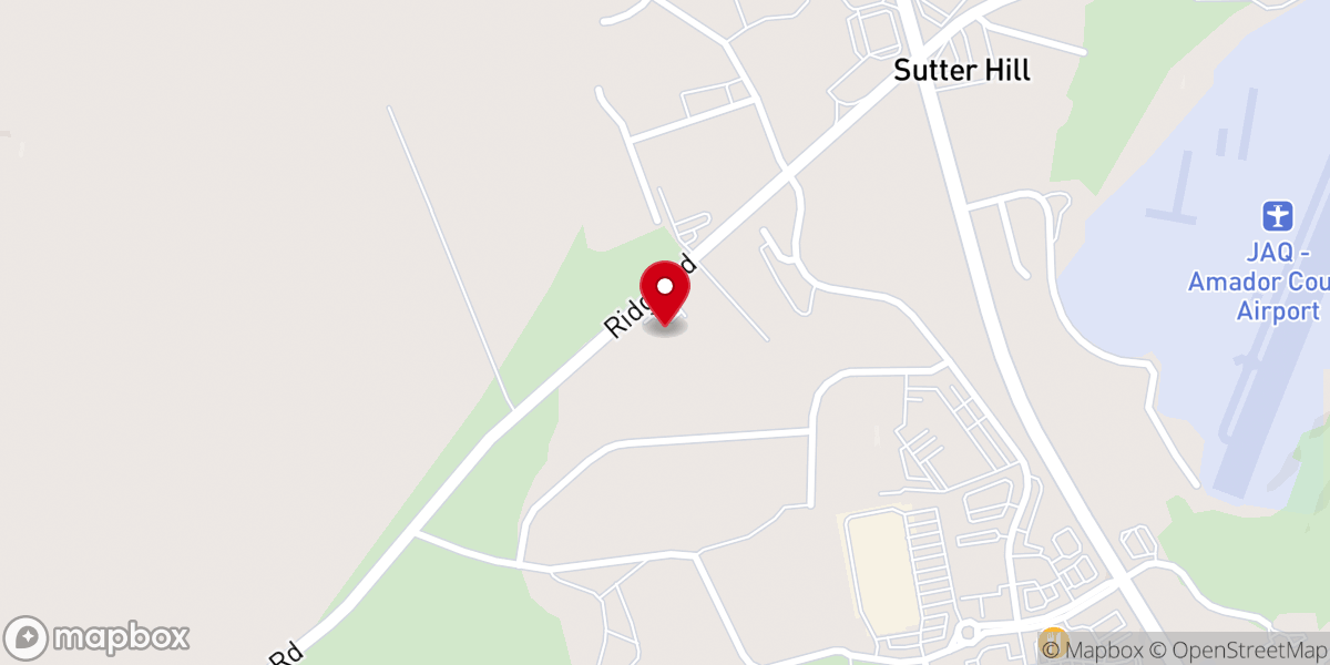 Map showing location of New Life Sutter Creek