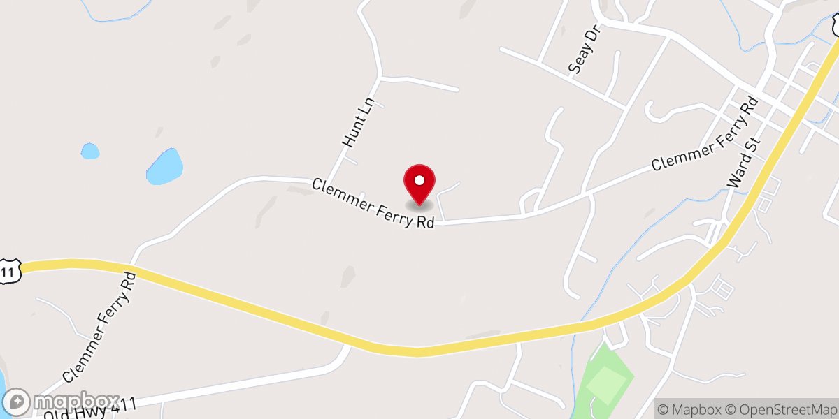 Map showing location of Mercy Tabernacle