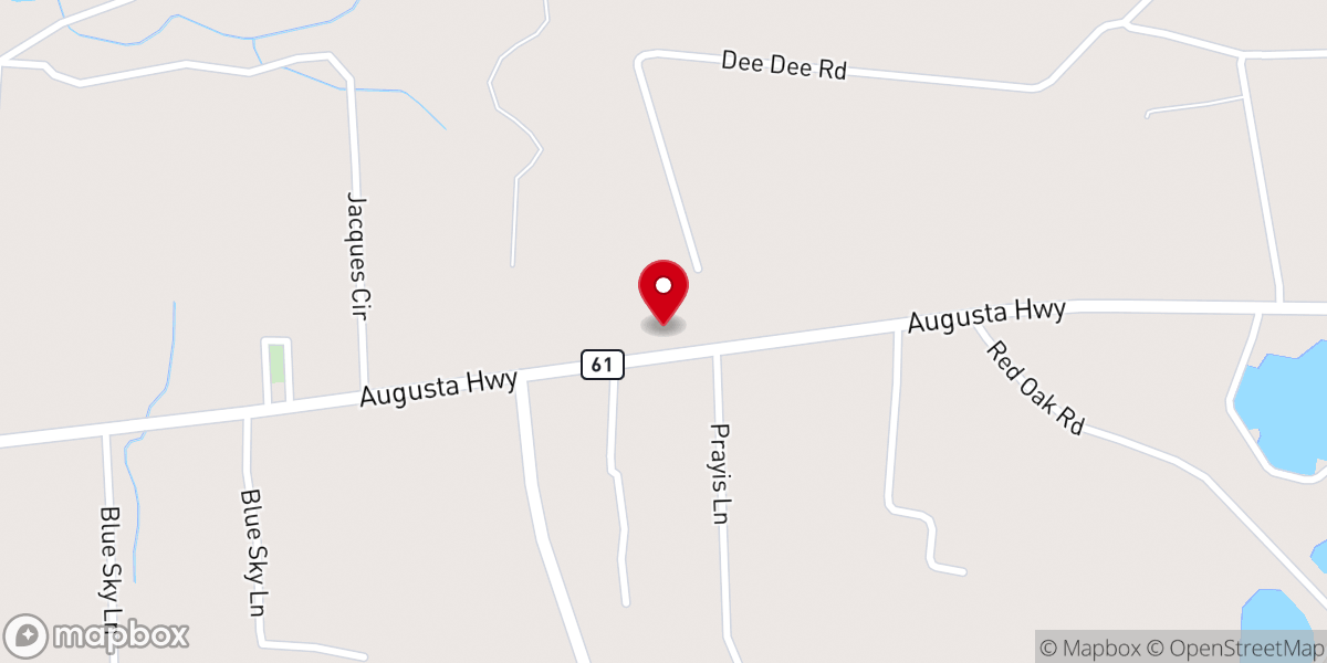 Map showing location of Little Rock Holiness Church