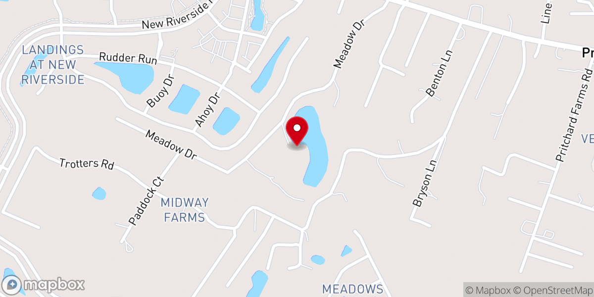 Map showing location of Cornerstone Church Future Bluffton Campus