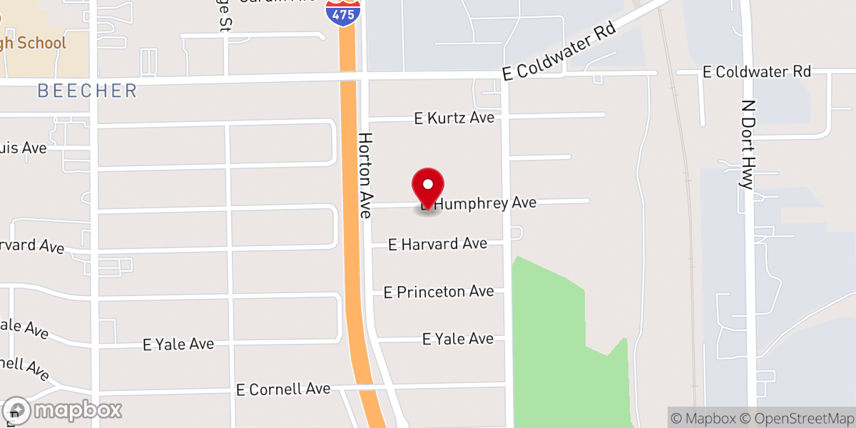 Map showing location of His Image Missionary Baptist Church