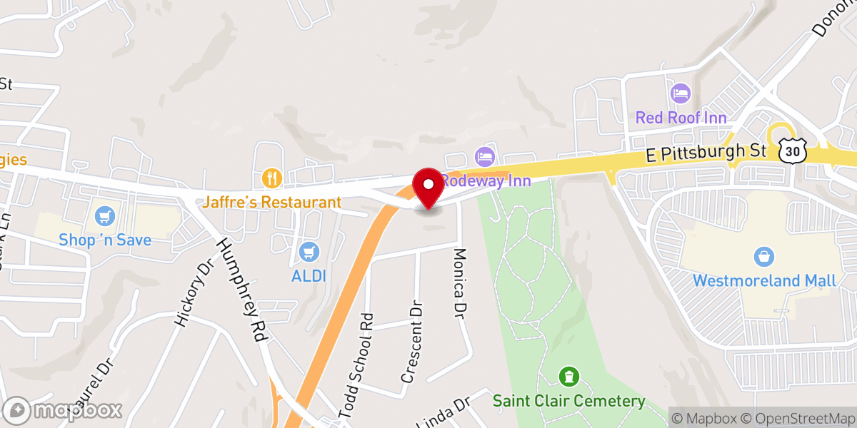Map showing location of St Joseph's Chapel
