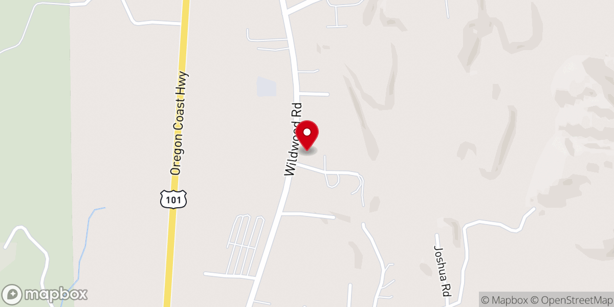 Map showing location of Hauser Community Church