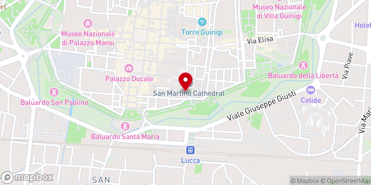 Map showing location of Chiesa Cattolica Parrocchiale - Cattedrale di San Martino - Sacrestia