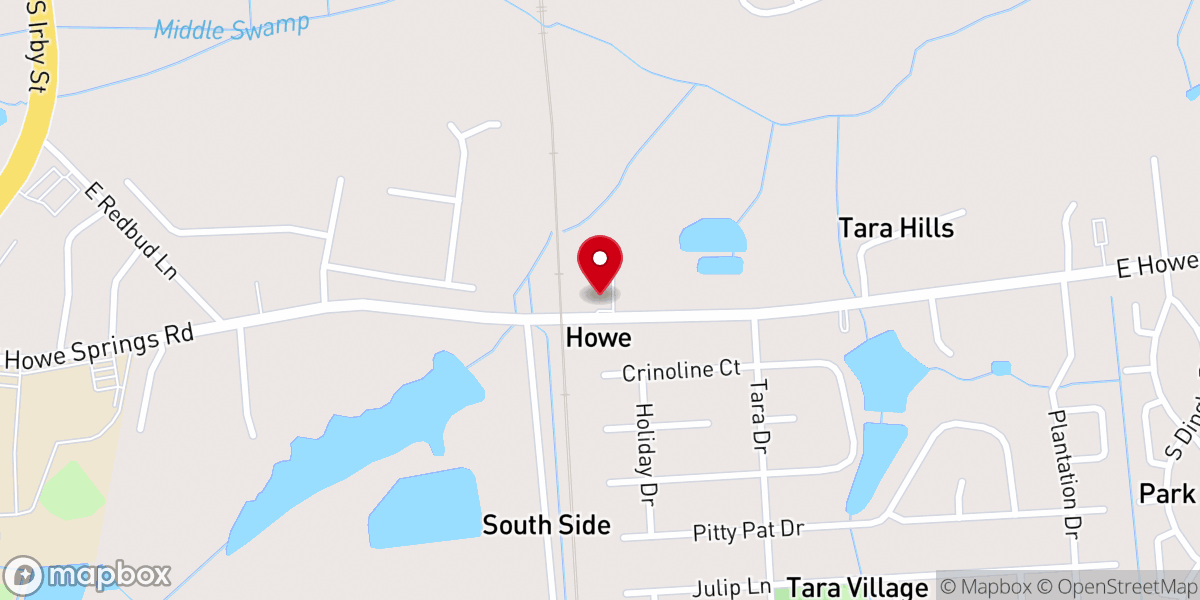 Map showing location of The Father's House Outreach Ministries