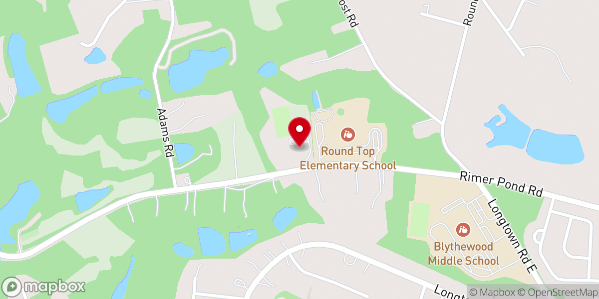 Map showing location of Blythewood Presbyterian Church